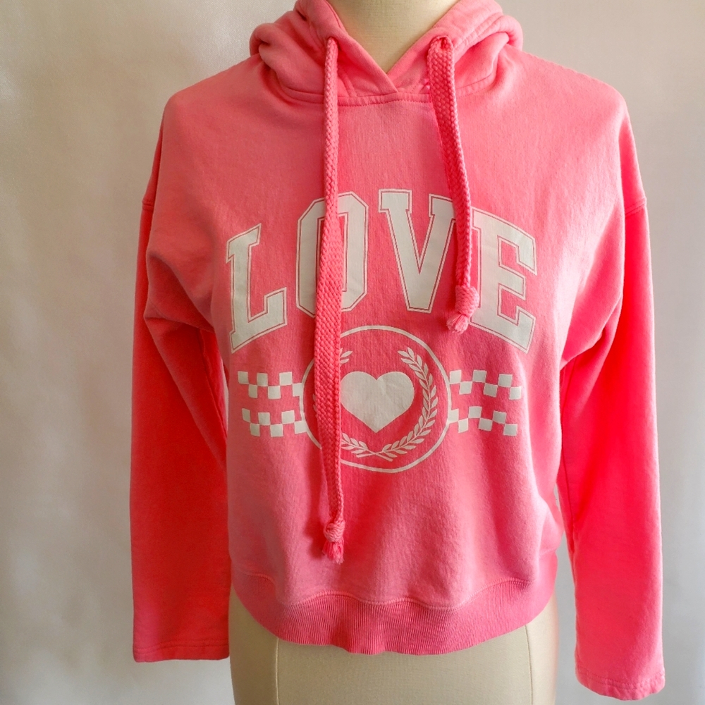 No Boundaries Pink Pullover Hoodie Sweater Size Medium